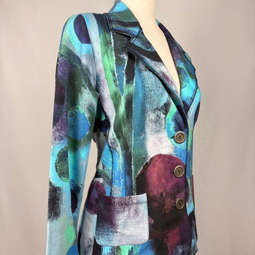 Dolcezza art print blazer abstract